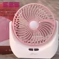 Lithium rechargeable mini table fan with LED light -1880