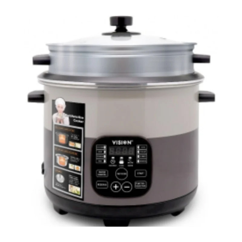 VISION 1100W Multi Cooker -3.0 Liter Stainless Still Smart Cooker with Thermal Safety Fuse- Double Pot